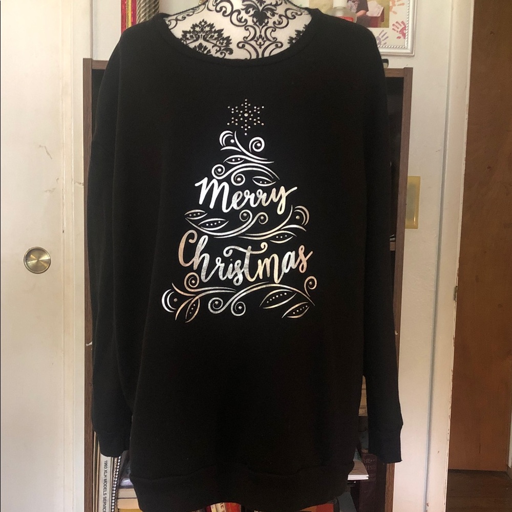 Black Merry Christmas Sweatshirt